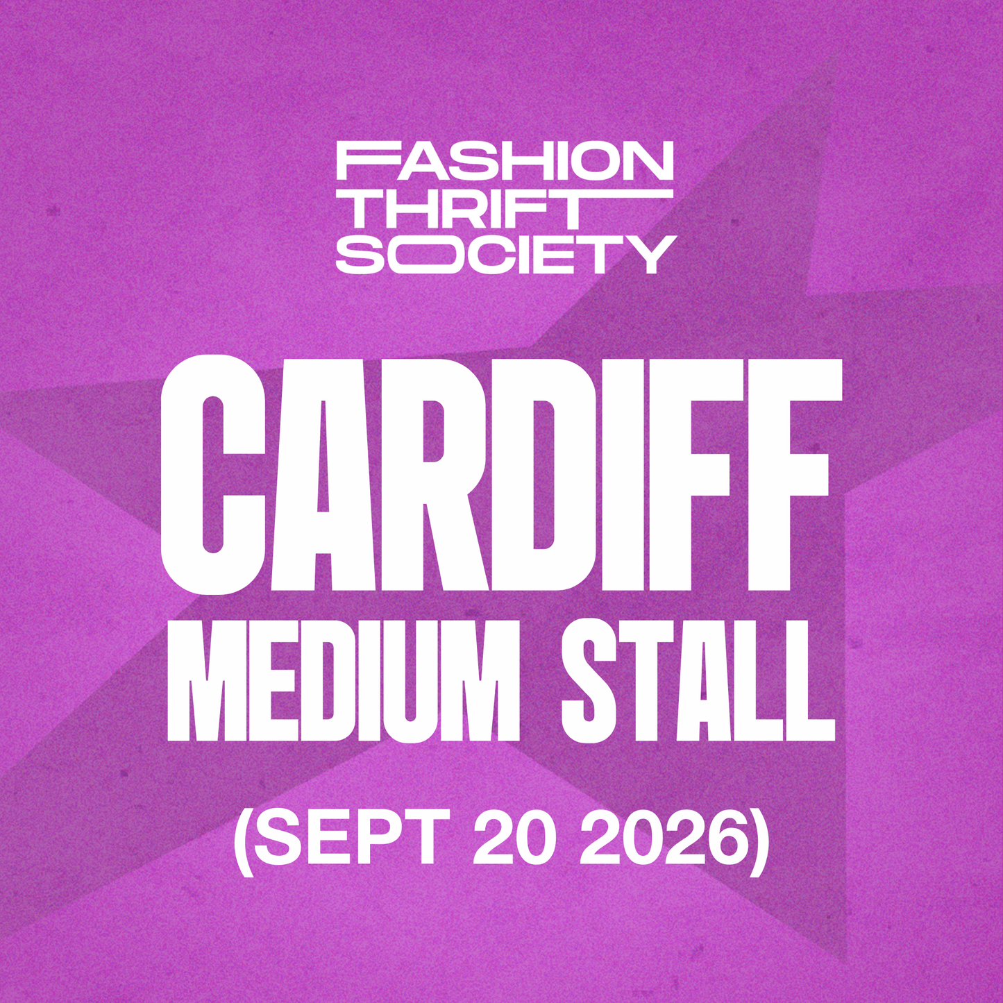 Cardiff | MEDIUM STALL - SEPTEMBER 20TH