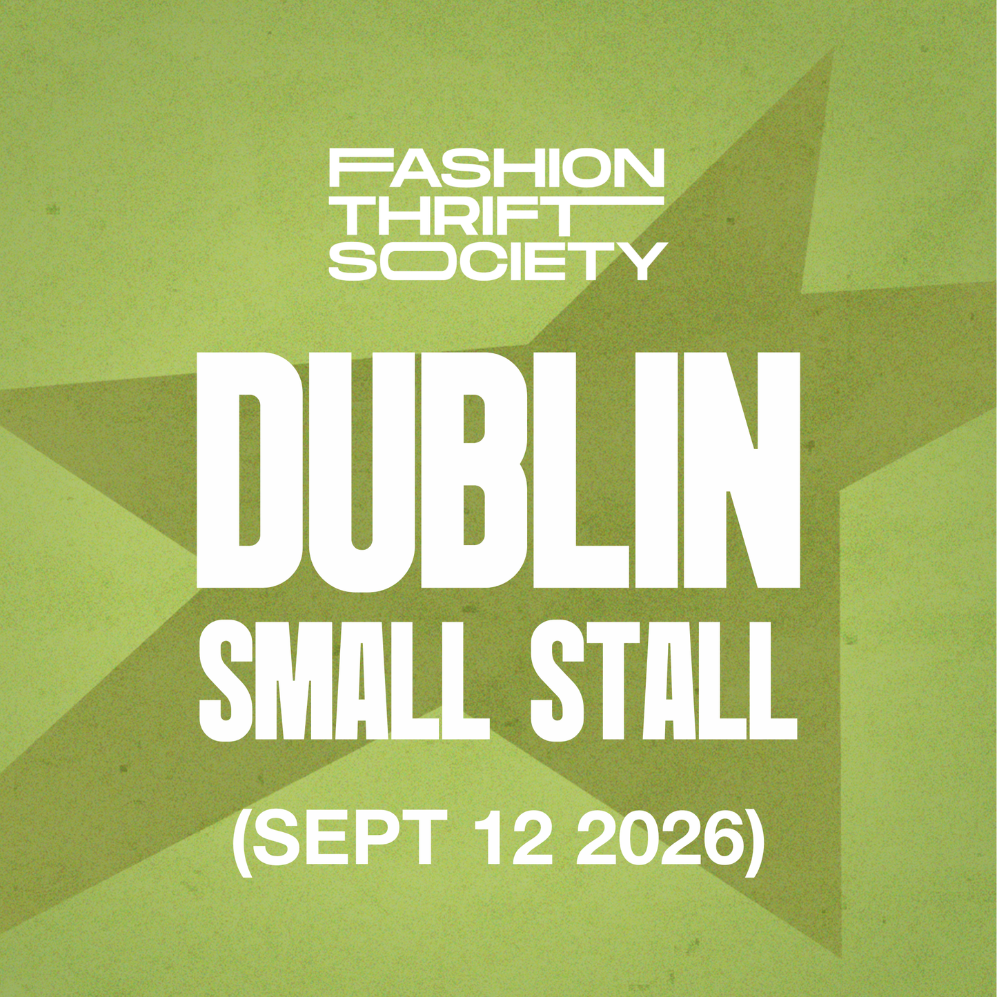 Dublin | SMALL STALL - SEPTEMBER 12TH