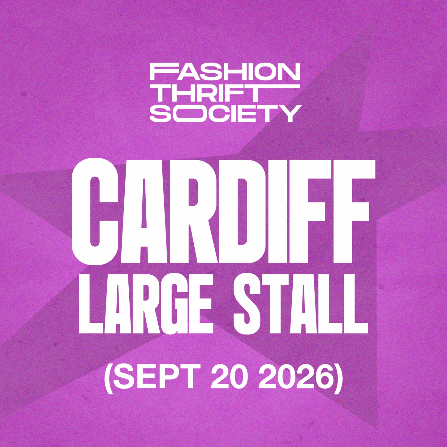 Cardiff | LARGE STALL - SEPTEMBER 20TH